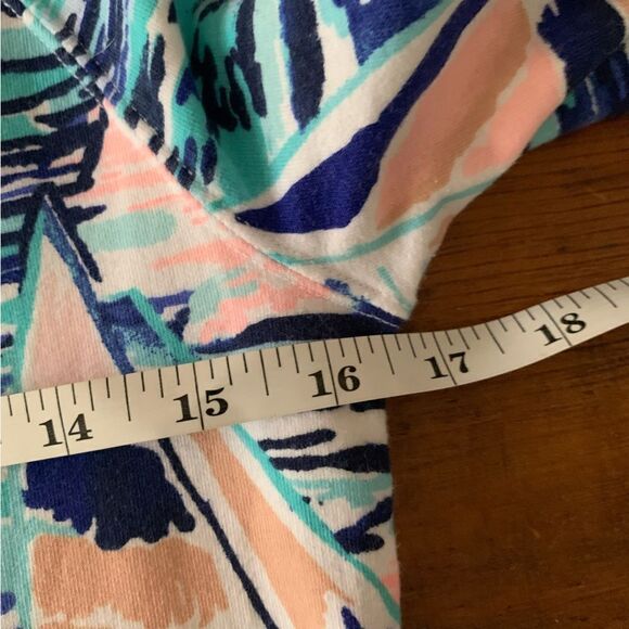 Lily Pulitzer Skipper Popover Sailboats Nautical 1/2 Zip Cotton Pullover Sz XS - Picture 8 of 12